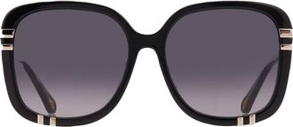 Chlo&eacute; Grey Gradient Square Ladies Sunglasses CH0106SA 005 59