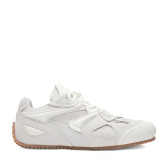 Axel Arigato White Slow Runner Low-Profile Nubuck Sneakers