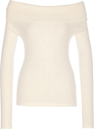 Lisa Yang Top con scollo a barca - Toni neutri
