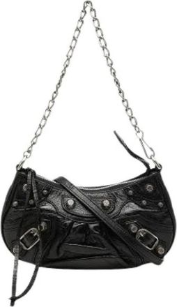 Balenciaga Pre-owned Le Cagole - Dames - Vintage Schoudertas - Zwart - ONE Size - Leer - Vintage