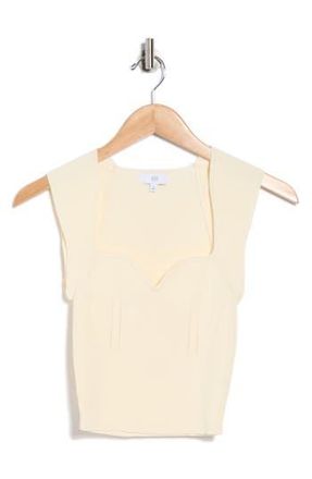 NSR Sweetheart Sleeveless Sweater Top in Ivory at Nordstrom Rack, Size X-Small