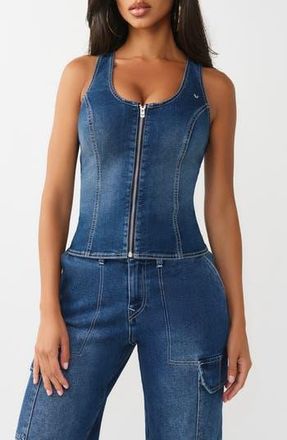 True Religion Denim Bustier Top in Medium Blaze Wash at Nordstrom Rack, Size X-Large