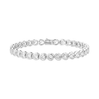 Untamed Petals Romy Crystal Bracelet in Metallic Silver at Nordstrom
