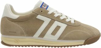 Back70 Womens Runner Suede Sneakers In Tan