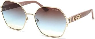 Guess Gu 7913/S 33W Zonnebril - Dames - Zonnebrillen - Geel - 59 MM - Accessoires