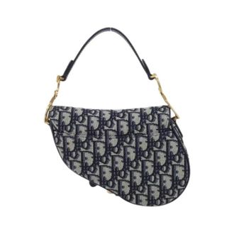 Dior Pre-owned Oblique Canvas Shoulder Bag - Dames - Pre-owned - Blauw - Maat: ONE Size