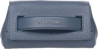 Orciani Tassen, Dames, Blauw, ONE Size, Leer, Soft Gossip Mini Tas