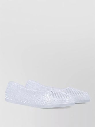 Ancient Greek Sandals mesh ballerina flats transparent rubber design