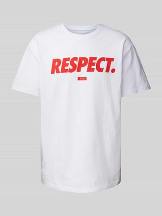 Mister Tee Mister Tee T-Shirt mit Label-Print in Weiss, Größe S