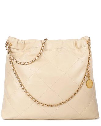 Tiffany & Fred Quilted Sheepskin Leather Tote Bag
