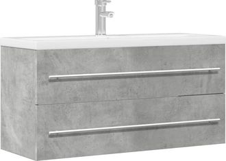 vidaXL Vidaxl - Sink Cabinet Concrete Grey 100x38.5x48 cm Engineered Wood