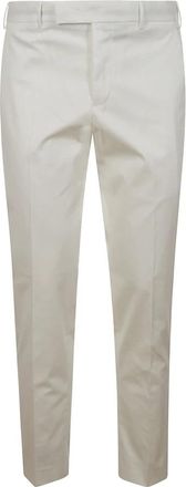 Pantaloni Torino Witte Zomerbroek voor een Stijlvolle Look - Heren - Chinos - Wit - S - Katoen - Broeken