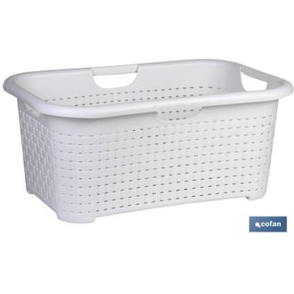 cofan Cesta Multiusos Blanca Modelo Marsella 59x38x26 Cm