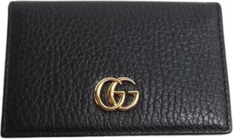 Gucci Pre-owned Card Case - Heren - Vintage Accessoires - Zwart - ONE Size - Leer - Vintage