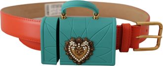 Dolce & Gabbana Mini Tasriem met Parelen Hart Detail