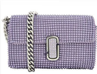 Marc Jacobs Wisteria The J Marc Mini Shoulder Bag In Rhinestone