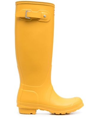 Hunter Stivali con applicazione - Giallo
