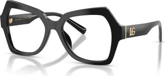Dolce & Gabbana 54mm Butterfly optical glasses in Black at Nordstrom