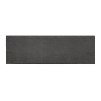 Really Nice Things Cabecero tapizado de tela teddy gris 165x52cm