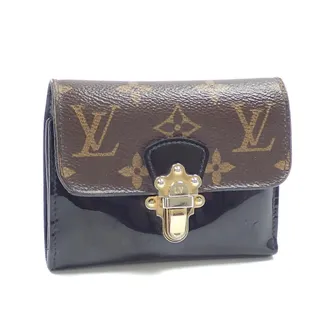 Louis Vuitton Black Monogram Noir Monogram Wallet (Tri-Fold) (Pre-Owned)