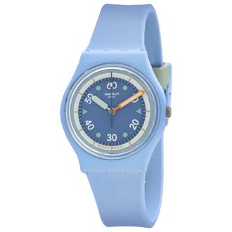 Swatch Frozen Waterfall Quartz Blue Dial Ladies Watch SO31L100