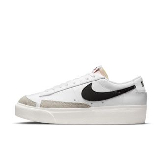 Nike Nike Women Damen Blazer Low Platform Sneaker, White Black Sail Team Orange, 6.5 UK