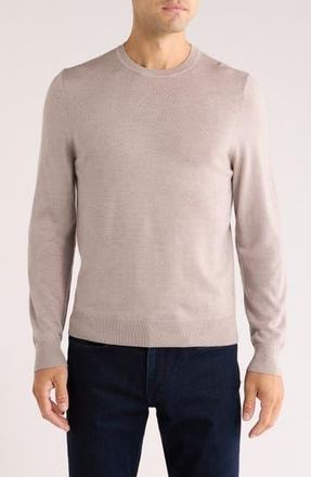 Nordstrom Washable Merino Wool Crewneck Sweater in Beige String Heather at Nordstrom Rack, Size Xx-Large