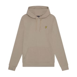 Lyle & Scott Hoodies & sweatvesten, Heren, Beige, XL, Stijlvolle Pullover Hoodie