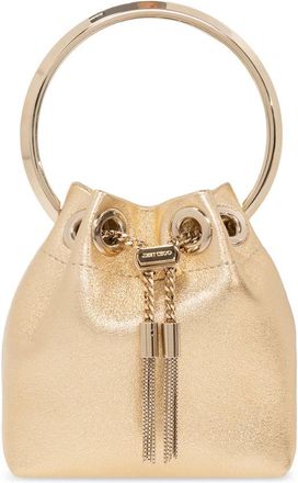 Jimmy Choo London Bucket Bags, female, Yellow, Size: ONE SIZE Bon Bon Micro Shoulder Bag