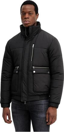 Michael Kors Pufferjack - Heren - Winterjassen - Zwart - 2XL - Leer - Jassen