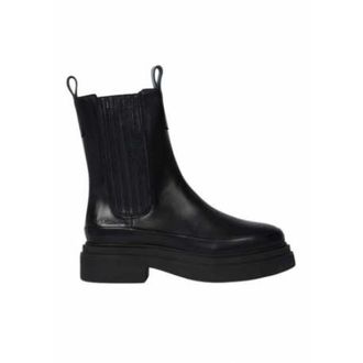 Paul Smith Chelsea Boots, female, Black, 6 UK, Black Leather Chunky Sole Ankle Boots