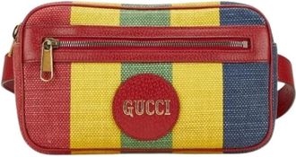 Gucci Pre-owned Belt Bags, female, Multicolor, Size: ONE SIZE Pre-owned Canvas gucci-bags