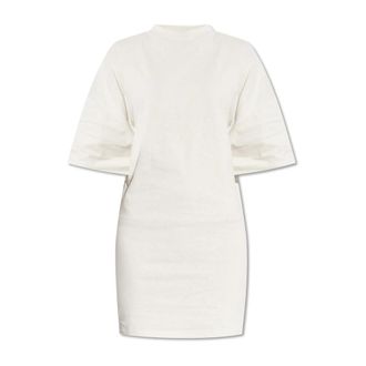 Balenciaga Dames, Jurken, Grijs, Maat: S Katoen