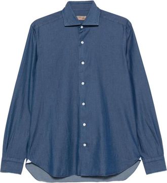 Barba Hombre, Camisas, Azul, Talla: 2XL