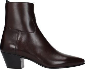 Celine Red Leather Ankle Mens Boots