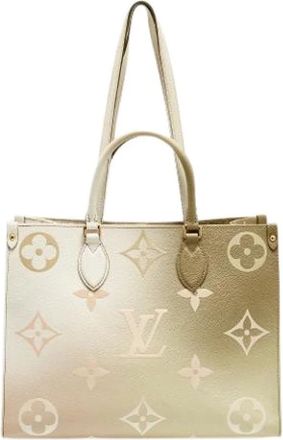 Louis Vuitton Pre-owned Onthego MM Tote - Dames - Vintage Shopper - Veelkleurig - ONE Size - Leer - Vintage