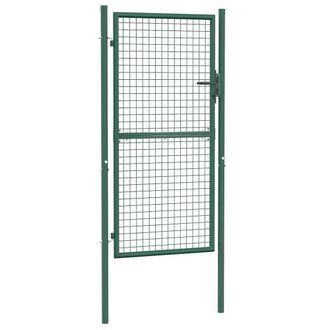 Berkfield Home Fence Gate Steel 100x175 cm Green