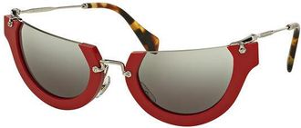 Miu Miu MU11QS RASOIR UA44N2 Womens Sunglasses Red Size 52