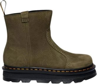 Dr. Martens Groene Klassieke Laarzen - Dames - Enkellaarsjes - Groen - 40 EU - Schoenen