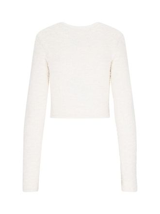 Balenciaga Womens Sweaters White Cotton