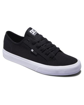 DC Slipper DC SHOES Manual, Herren, Gr. 12,5(46,5), schwarz (wei&szlig;, neutral), Schuhe Slipper