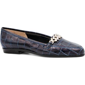 Amalfi By Rangoni Oste Loafer in Blue Cocco Bengala at Nordstrom, Size 6.5