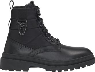 HUGO BOSS Nebular Halb Ltnyhw leren wandelschoenen voor heren (Zwart)