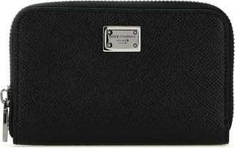 Dolce & Gabbana Portemonnee - Heren - Portefeuilles - Zwart - ONE Size - Leer - Accessoires