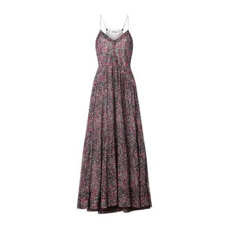Isabel Marant Sabba Robe - Dames - Maxi kleedjes - Veelkleurig - S - Katoen - Kleedjes