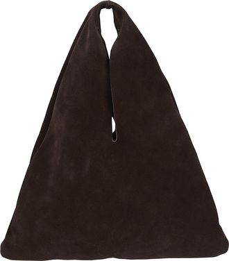 Maneb&igrave; Dark Brown Louis Suede Tote