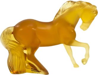 Lalique Horse Mistral Figure in Amber 10206500