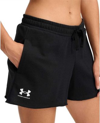 Under Armour Dames/Dames Rival Badstof Korte Broek (Zwart)