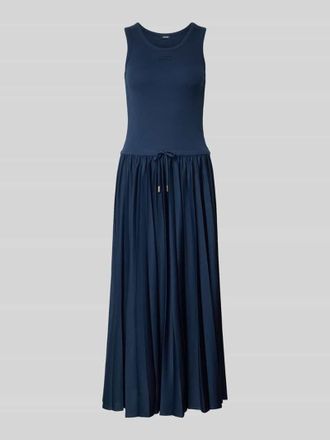 Joop Regular Fit Maxikleid mit Logo-Patch Modell Tildy in Marine, Gr&ouml;&szlig;e 34
