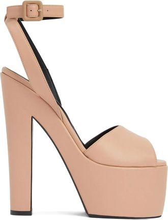 Giuseppe Zanotti 170mm Tarifa platform sandals - women - Leather/Leather/Leather - 38.5 - Pink